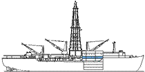 ship cross-section with level colored