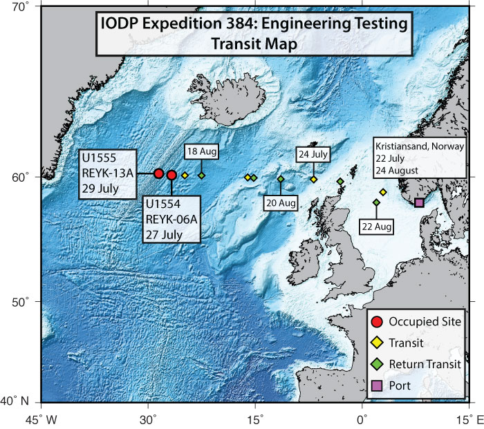 IODP JRSO • JOIDES Resolution daily reports, weekly reports, and site  summaries